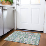 Machine Washable Indoor/ Outdoor Causal Traditional Chantille Rug