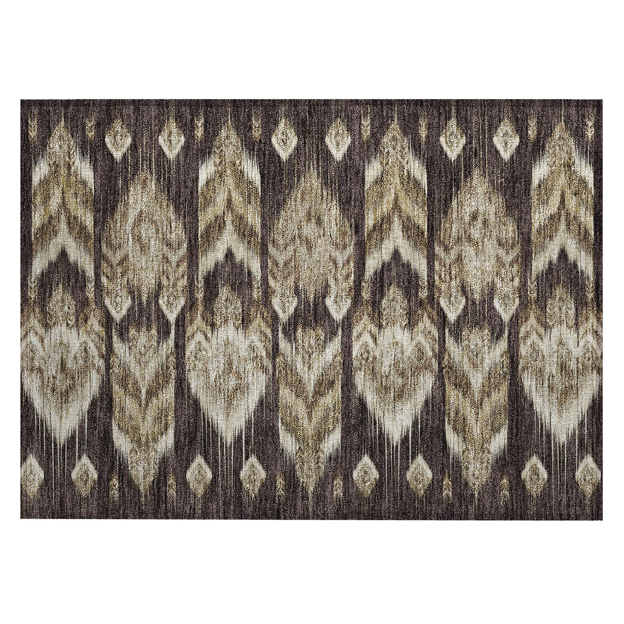 Machine Washable Indoor/ Outdoor Chantille Abstract Boho Rug