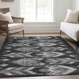 Machine Washable Indoor/ Outdoor Chantille Abstract Boho Rug