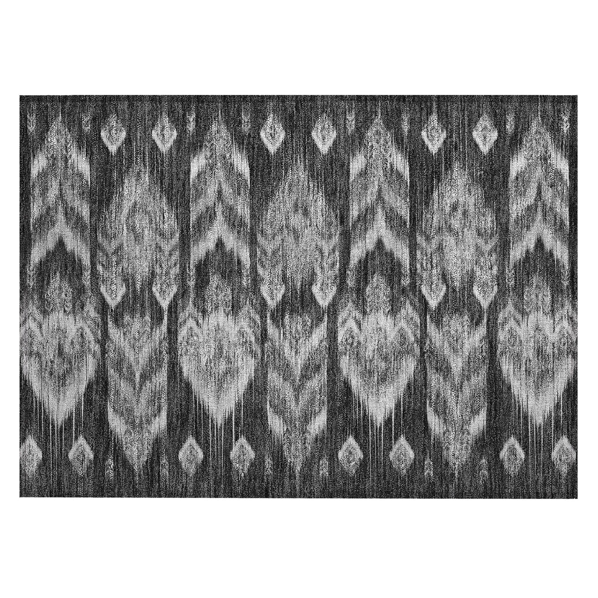 Machine Washable Indoor/ Outdoor Chantille Abstract Boho Rug