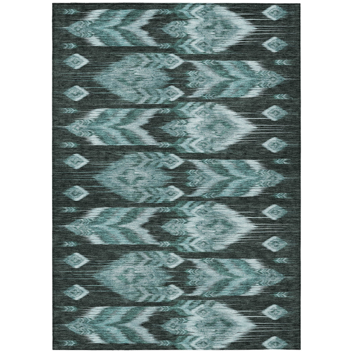 Machine Washable Indoor/ Outdoor Chantille Abstract Boho Rug