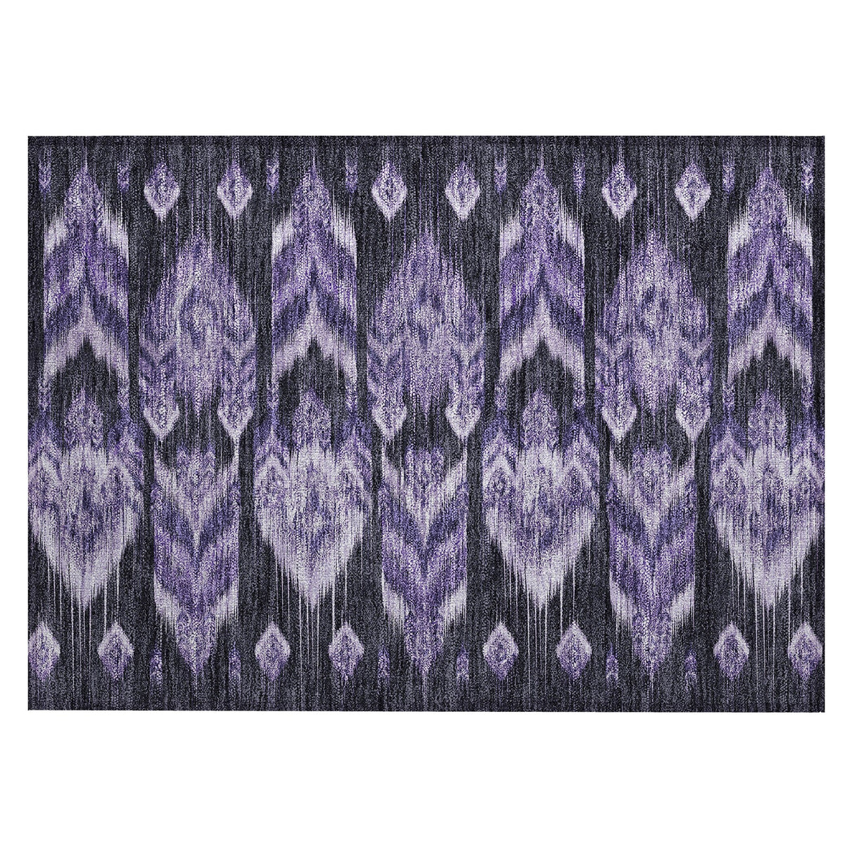 Machine Washable Indoor/ Outdoor Chantille Abstract Boho Rug