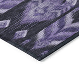 Machine Washable Indoor/ Outdoor Chantille Abstract Boho Rug