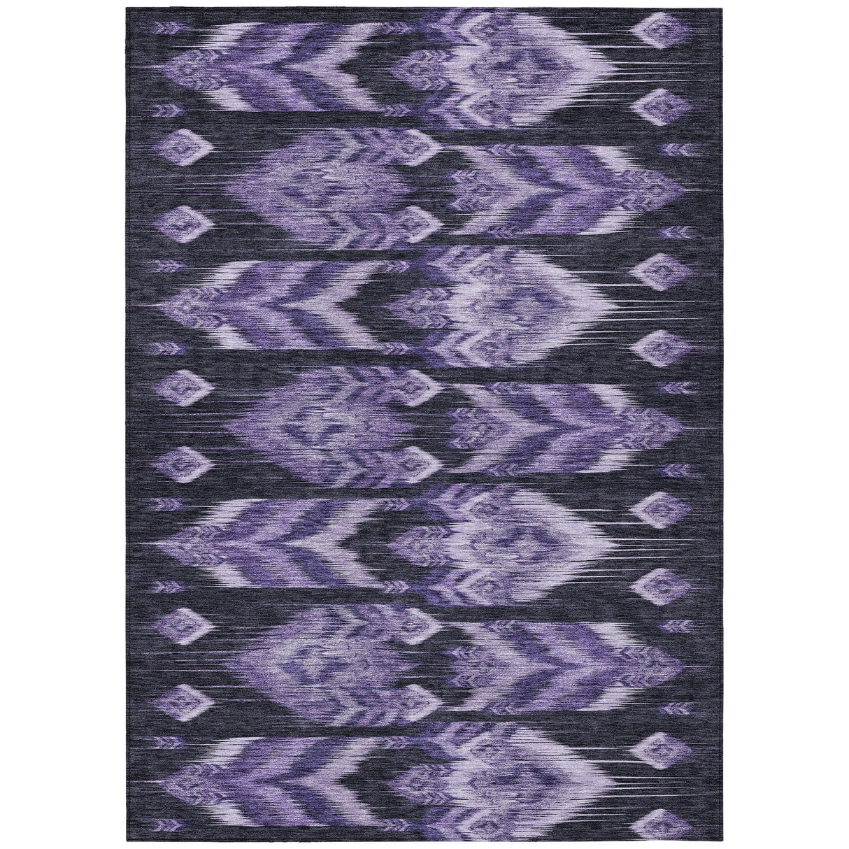 Machine Washable Indoor/ Outdoor Chantille Abstract Boho Rug