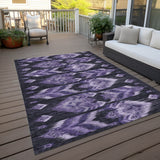 Machine Washable Indoor/ Outdoor Chantille Abstract Boho Rug