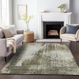 Machine Washable Indoor/ Outdoor Chantille Abstract Ombre Rug