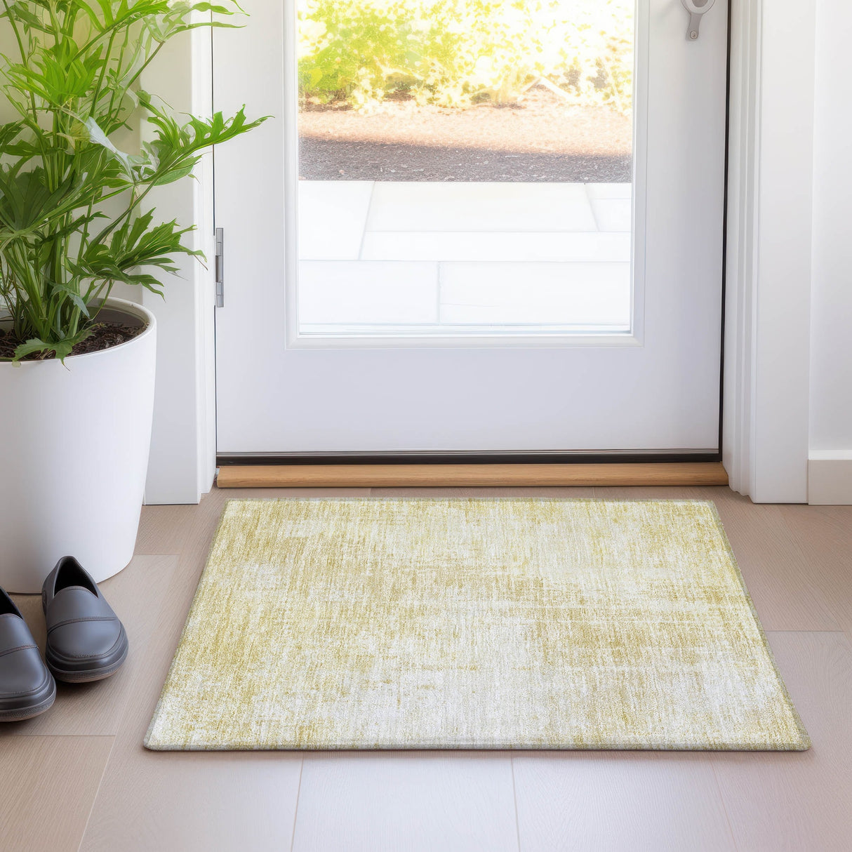 Machine Washable Indoor/ Outdoor Chantille Abstract Ombre Rug