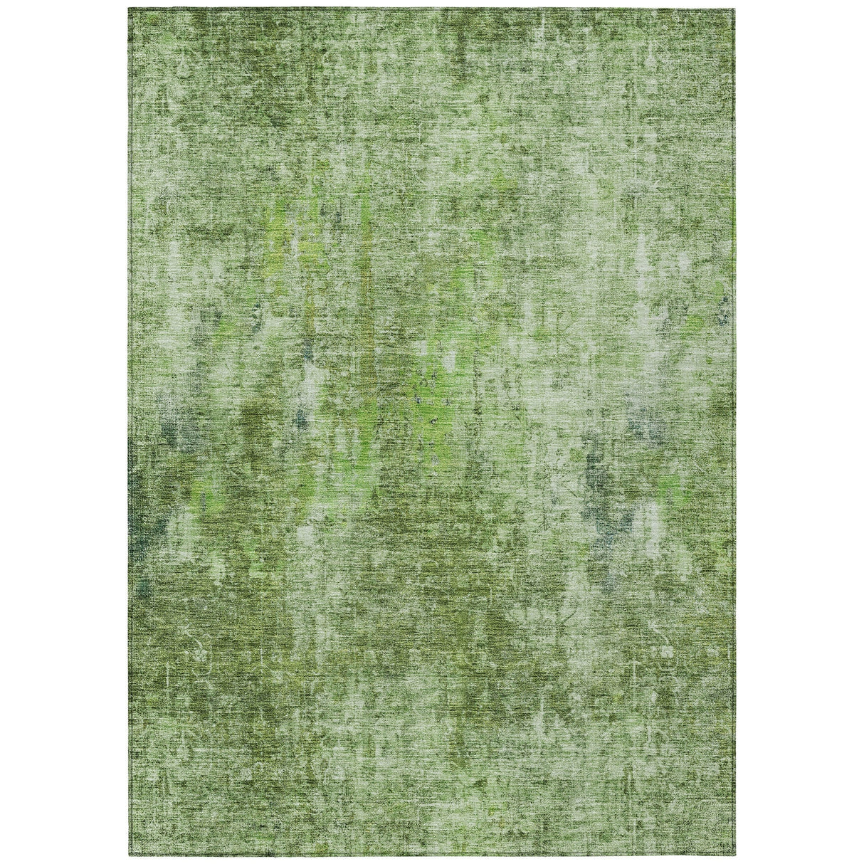 Machine Washable Indoor/ Outdoor Chantille Abstract Solid Rug