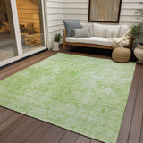 Machine Washable Indoor/ Outdoor Chantille Abstract Solid Rug