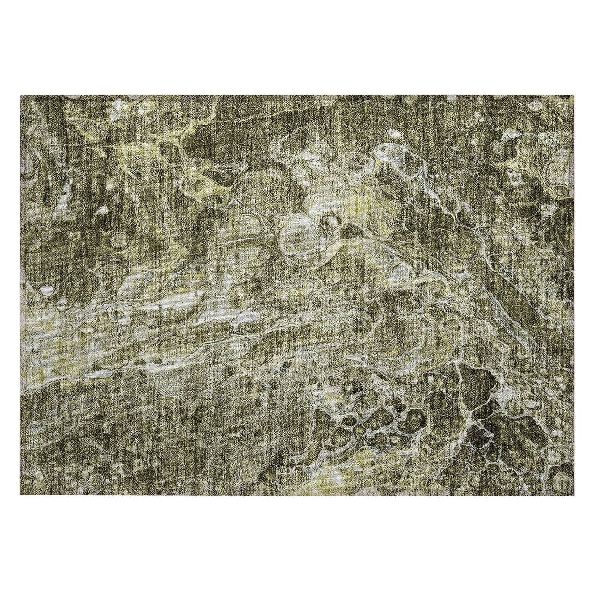 Machine Washable Indoor/ Outdoor Chantille Abstract Watercolor Rug