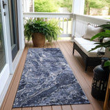 Machine Washable Indoor/ Outdoor Chantille Abstract Watercolor Rug