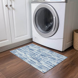 Machine Washable Indoor/ Outdoor Chantille Abstract Watercolor Rug