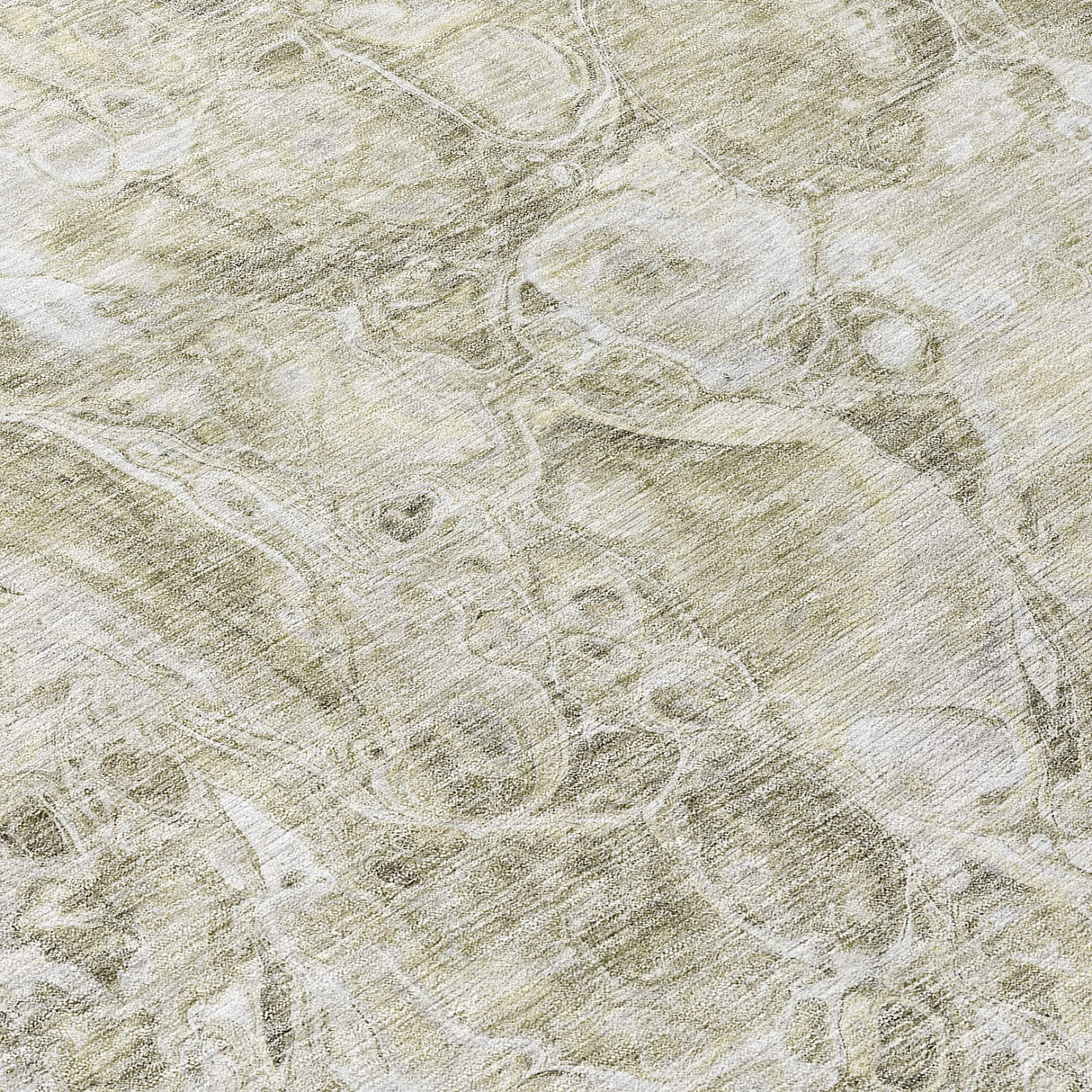 Machine Washable Indoor/ Outdoor Chantille Abstract Watercolor Rug