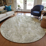 Machine Washable Indoor/ Outdoor Chantille Abstract Watercolor Rug