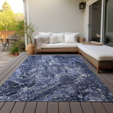 Machine Washable Indoor/ Outdoor Chantille Abstract Watercolor Rug