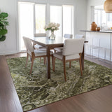 Machine Washable Indoor/ Outdoor Chantille Abstract Watercolor Rug
