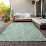 Machine Washable Indoor/ Outdoor Chantille Abstract Watercolor Rug