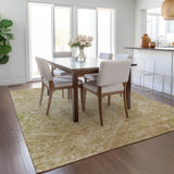 Machine Washable Indoor/ Outdoor Chantille Abstract Watercolor Rug