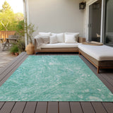 Machine Washable Indoor/ Outdoor Chantille Abstract Watercolor Rug