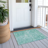 Machine Washable Indoor/ Outdoor Chantille Abstract Watercolor Rug