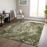 Machine Washable Indoor/ Outdoor Chantille Abstract Watercolor Rug