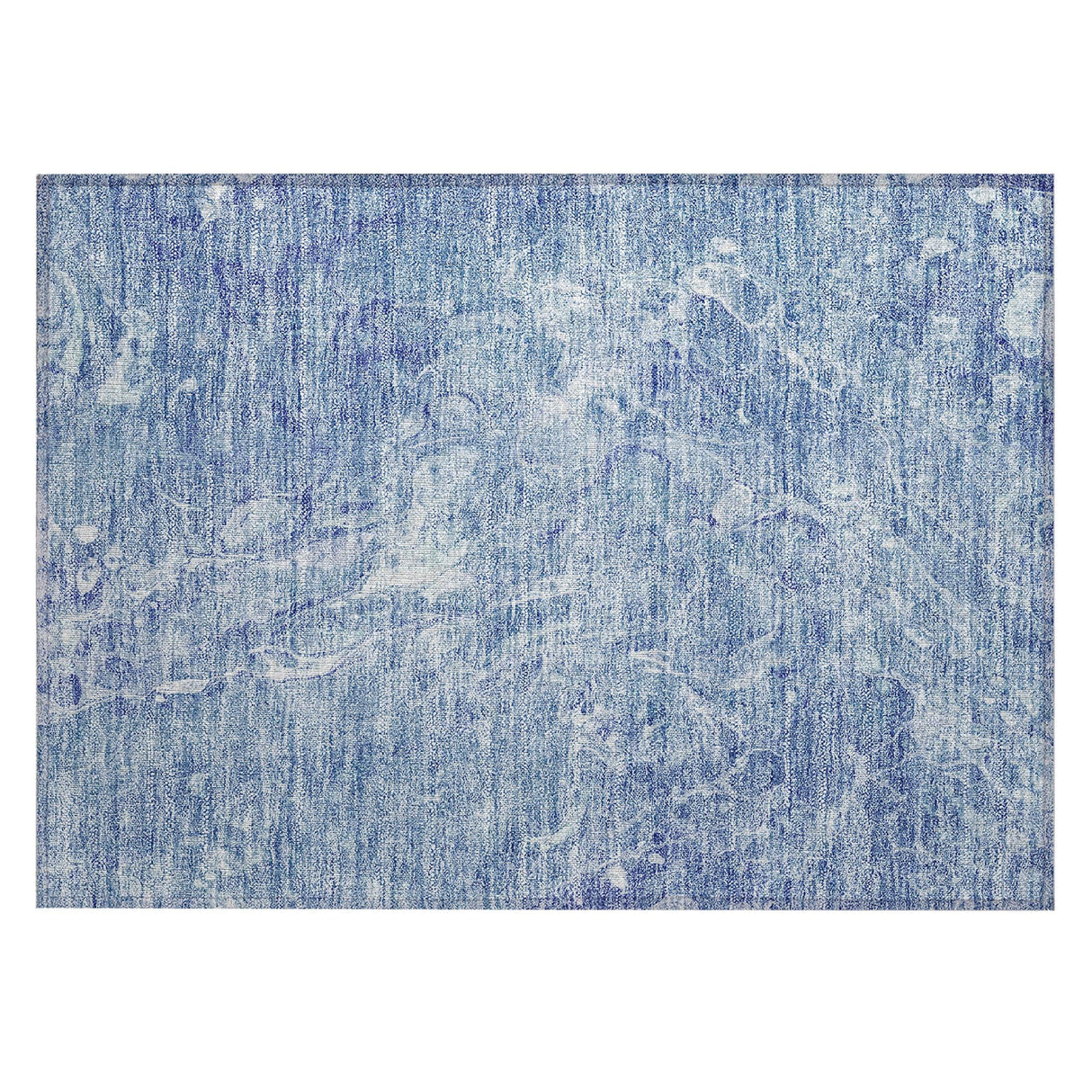 Machine Washable Indoor/ Outdoor Chantille Abstract Watercolor Rug