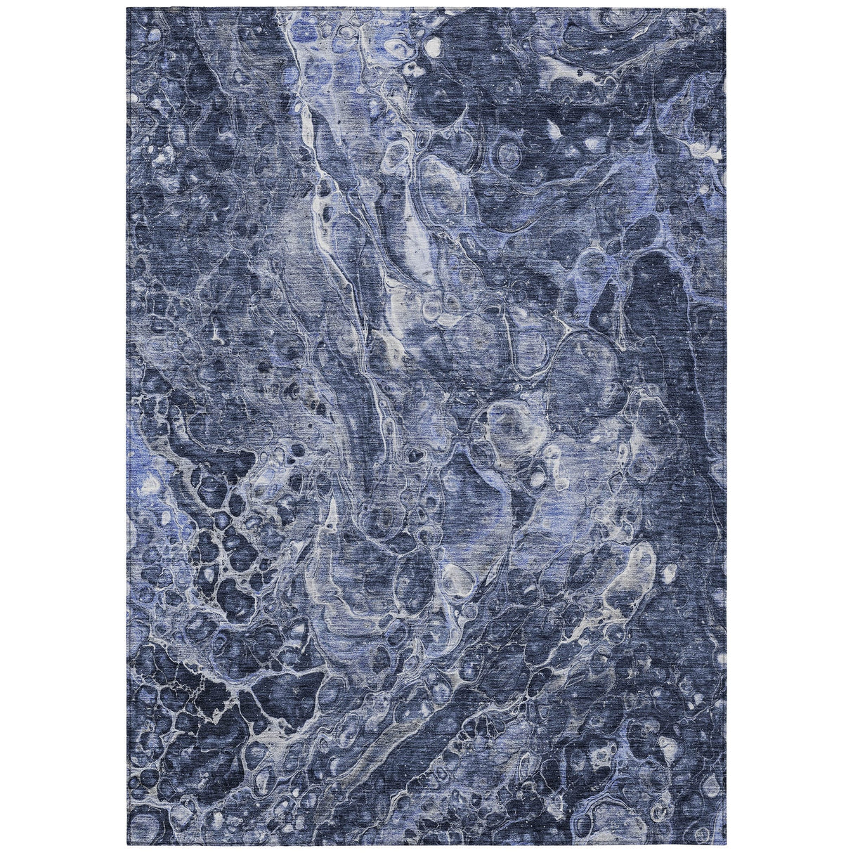 Machine Washable Indoor/ Outdoor Chantille Abstract Watercolor Rug