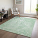 Machine Washable Indoor/ Outdoor Chantille Abstract Watercolor Rug