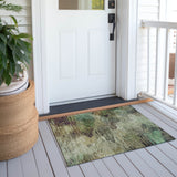 Machine Washable Indoor/ Outdoor Chantille Abstract Watercolor Rug