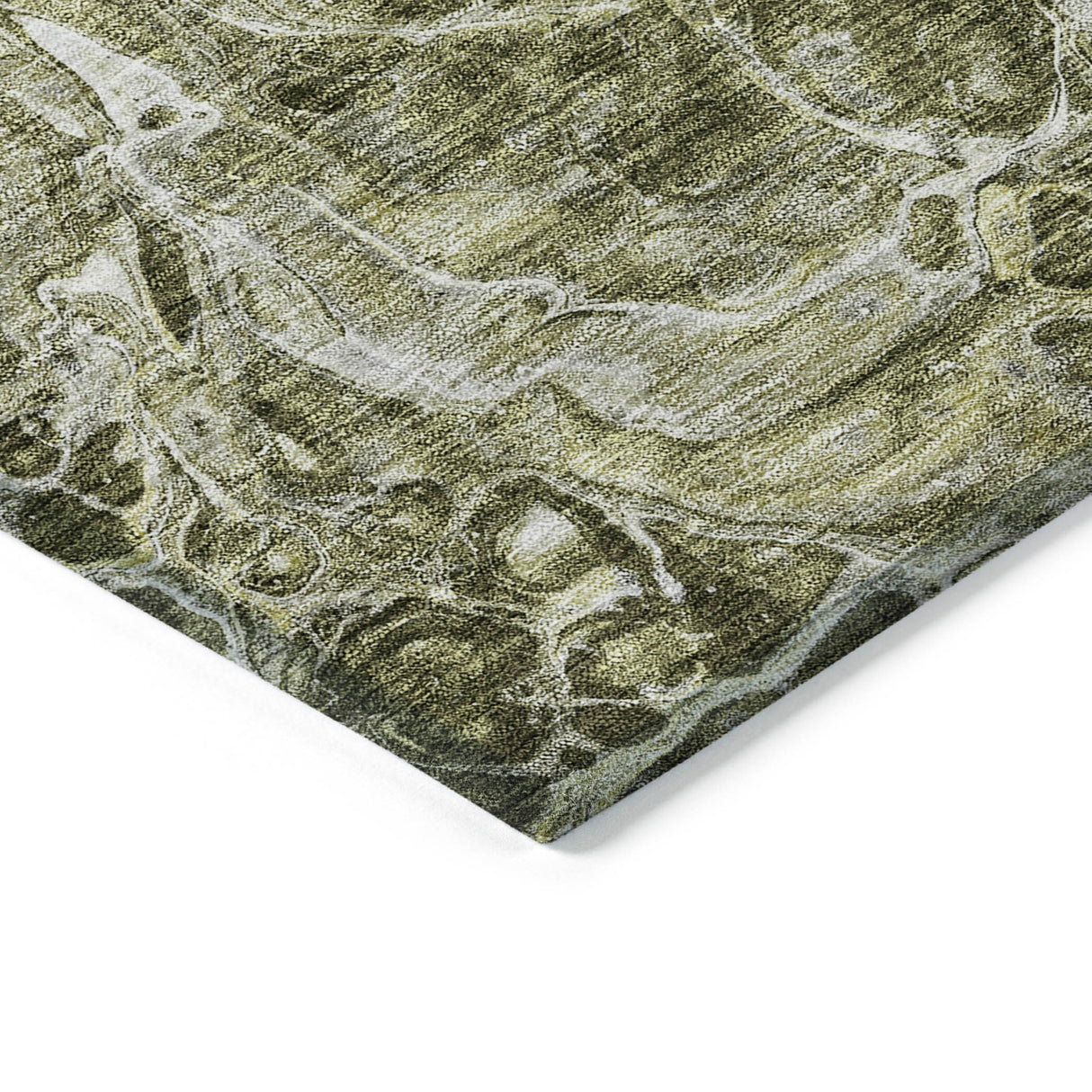 Machine Washable Indoor/ Outdoor Chantille Abstract Watercolor Rug