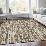 Machine Washable Indoor/ Outdoor Chantille Abstract Watercolor Rug