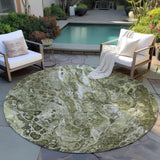 Machine Washable Indoor/ Outdoor Chantille Abstract Watercolor Rug