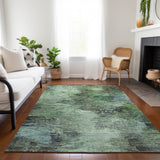 Machine Washable Indoor/ Outdoor Chantille Abstract Watercolor Rug