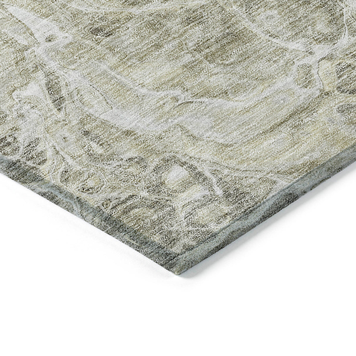 Machine Washable Indoor/ Outdoor Chantille Abstract Watercolor Rug