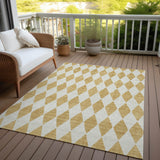 Machine Washable Indoor/ Outdoor Chantille Argyle Rug