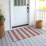 Machine Washable Indoor/ Outdoor Chantille Argyle Rug