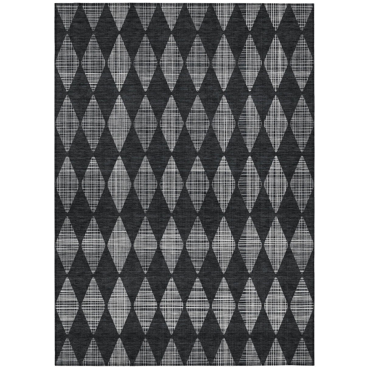 Machine Washable Indoor/ Outdoor Chantille Argyle Rug