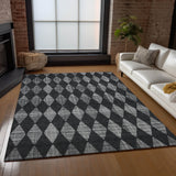 Machine Washable Indoor/ Outdoor Chantille Argyle Rug