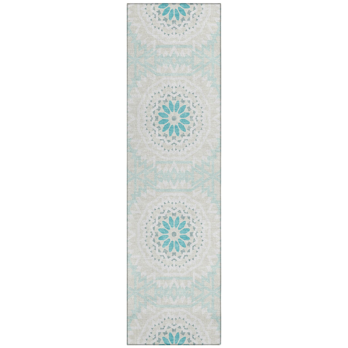 Machine Washable Indoor/ Outdoor Chantille Boho Global Rug