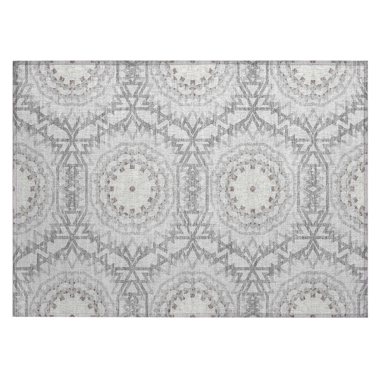 Machine Washable Indoor/ Outdoor Chantille Boho Global Rug