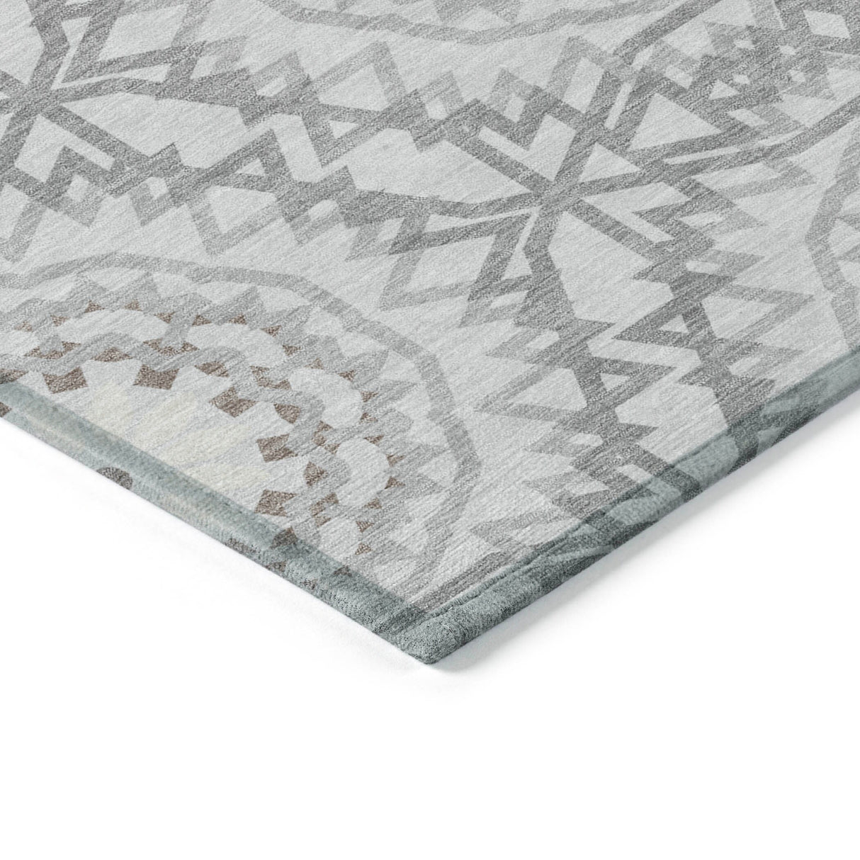 Machine Washable Indoor/ Outdoor Chantille Boho Global Rug