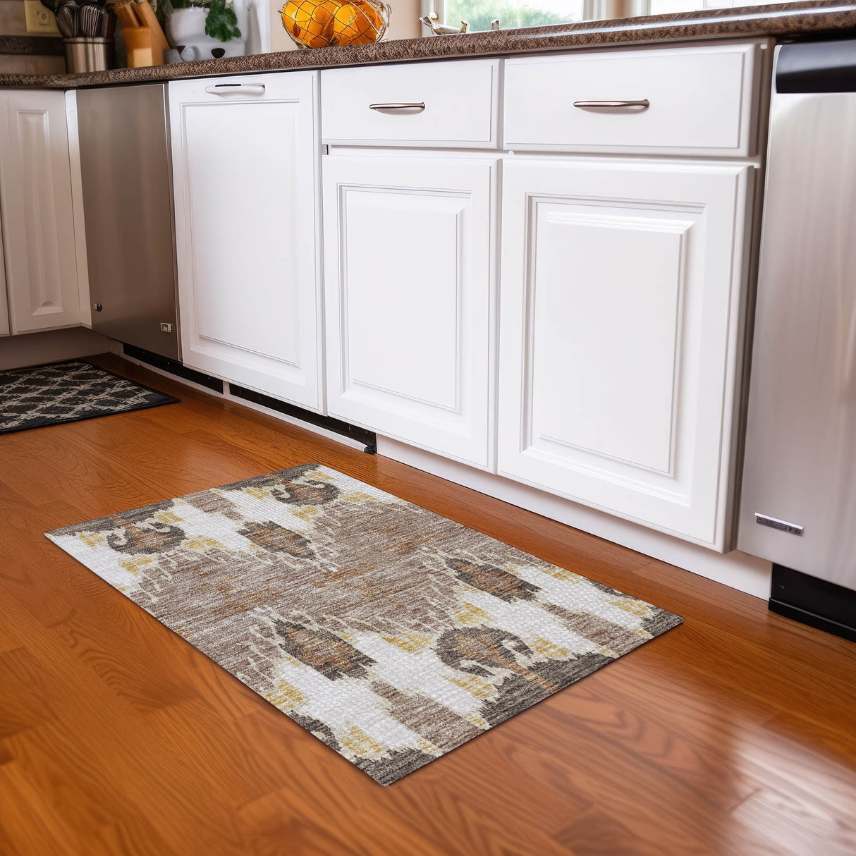 Machine Washable Indoor/ Outdoor Chantille Boho Global Rug