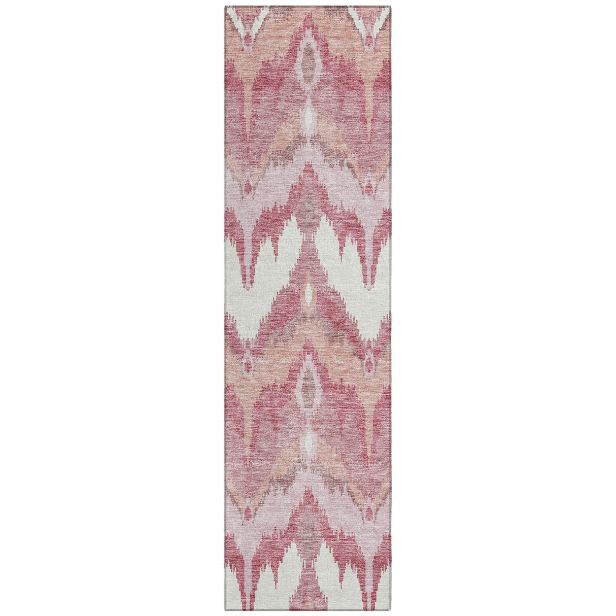 Machine Washable Indoor/ Outdoor Chantille Boho Ikat Rug