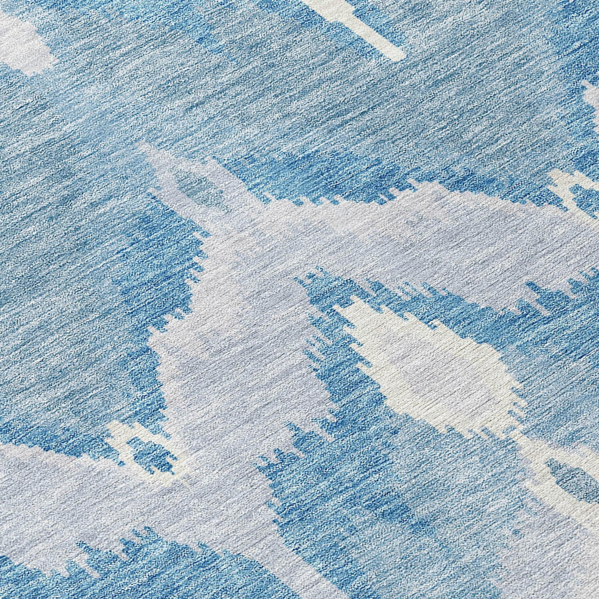 Machine Washable Indoor/ Outdoor Chantille Boho Ikat Rug
