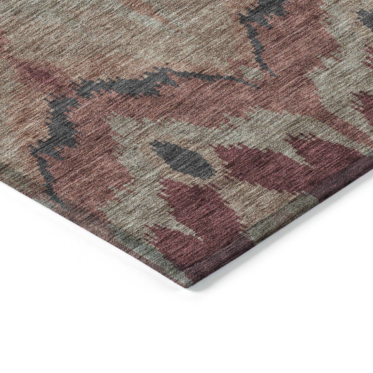 Machine Washable Indoor/ Outdoor Chantille Boho Ikat Rug