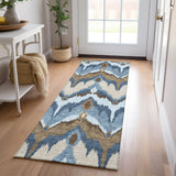 Machine Washable Indoor/ Outdoor Chantille Boho Ikat Rug