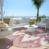 Machine Washable Indoor/ Outdoor Chantille Boho Ikat Rug