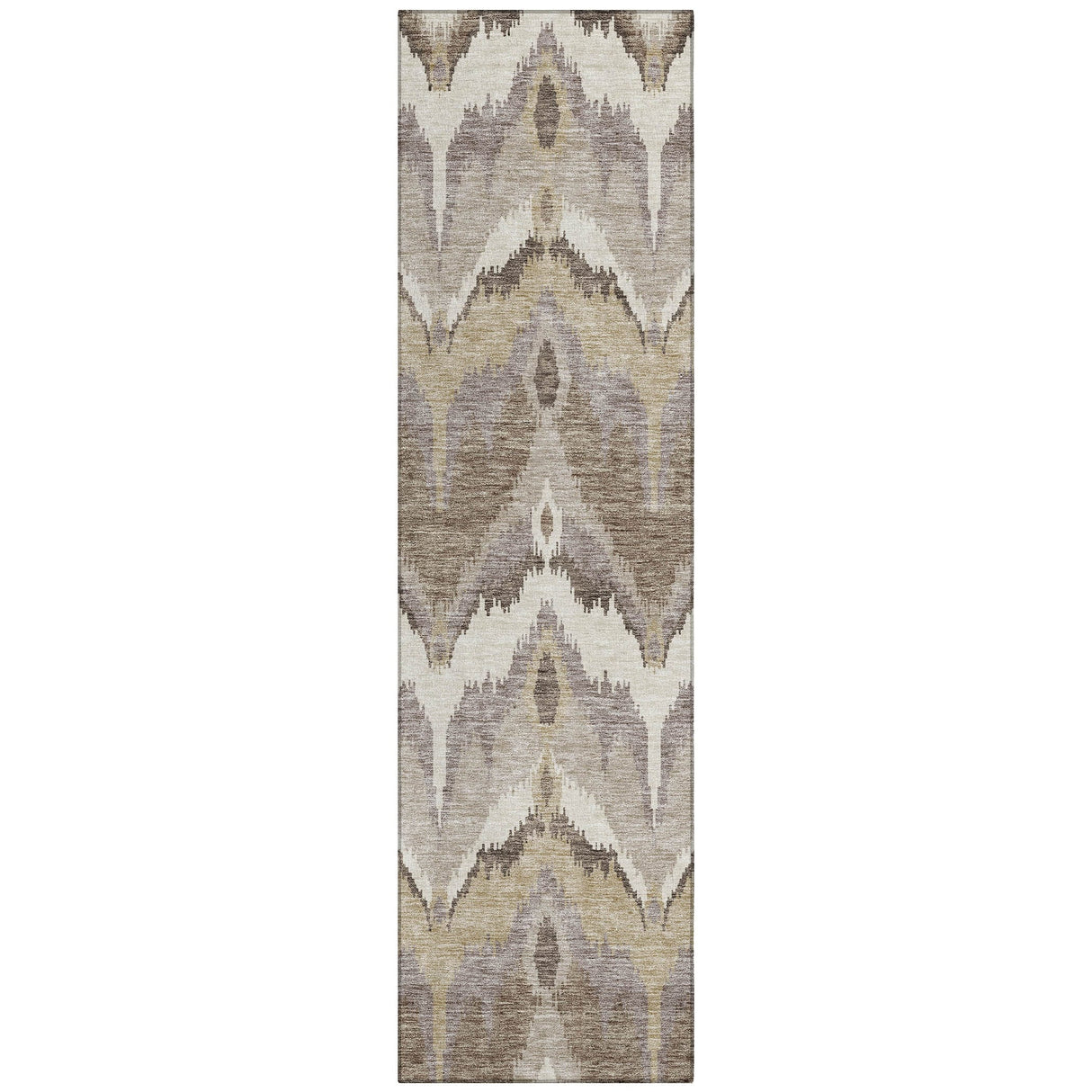 Machine Washable Indoor/ Outdoor Chantille Boho Ikat Rug