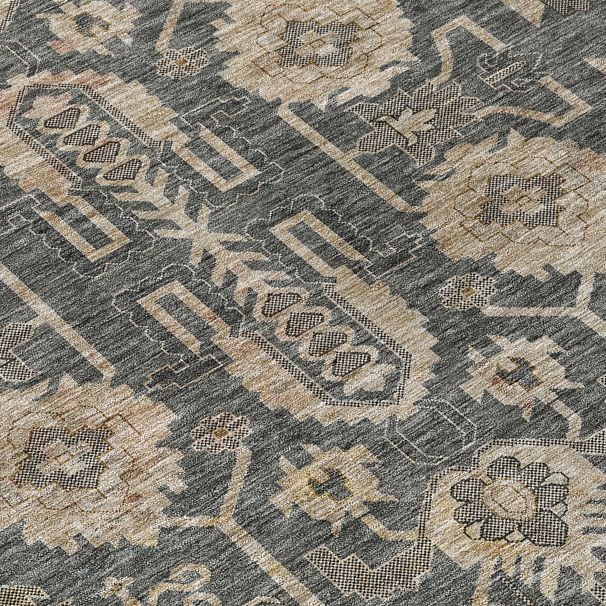 Machine Washable Indoor/ Outdoor Chantille Boho Rug