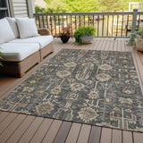 Machine Washable Indoor/ Outdoor Chantille Boho Rug